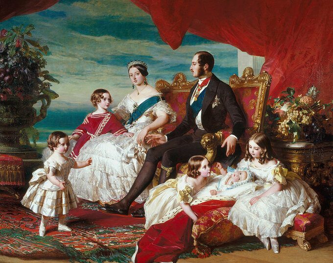 Franz Xaver Winterhalter , Królowa Wiktoria i książę Albert z dziećmi