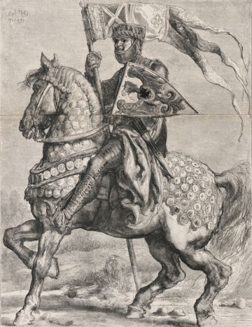 Bolesław I&nbsp;Wysoki na&nbsp;rycinie Konstantego Przykorskiego, 1876&nbsp;r.