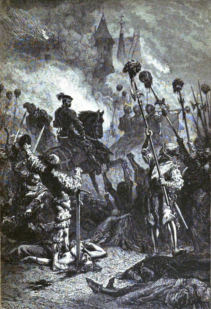 Florian Geyer po&nbsp;zwycięstwie pod&nbsp;Weinsbergiem. Wojny chłopskie w&nbsp;Niemczech