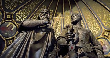 Mieszko I&nbsp;i&nbsp;Bolesław Chrobry w&nbsp;katedrze w&nbsp;Gnieźnie