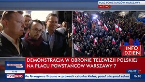 Miniatura: Nie chcą zmian w TVP. W Warszawie protest...