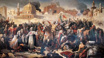 &bdquo;Pierwsza krucjata: zdobycie Jeruzalem przez krzyżowc&oacute;w&rdquo;, Emile Signol, 1847&nbsp;r.