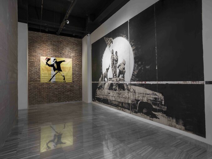 Wystawa prac Banksy`ego w Centrum Praskim Koneser