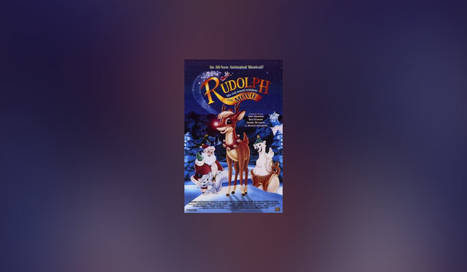 Plakat filmu "Rudolf czerwononosy renifer" (1998)