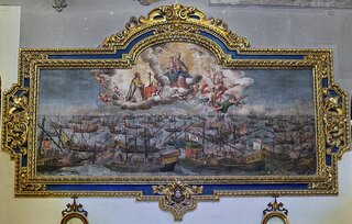 Alegoría bitwy pod Lepanto, mal. Lucas Valdés