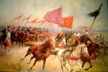 "Husaria pod&nbsp;Wiedniem". Mal. Mirosław Szeib