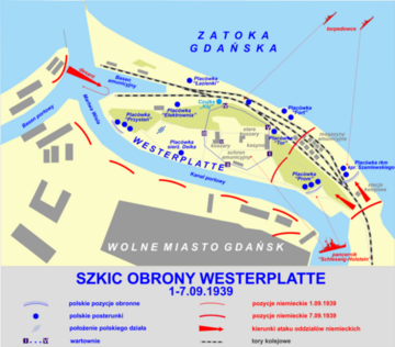 Obrona Westerplatte &ndash; szkic