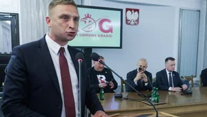 Miniatura: Ruch Obrony Granic i Bąkiewicz w Sejmie....