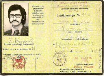 Legitymacja służbowa GUKPPIW