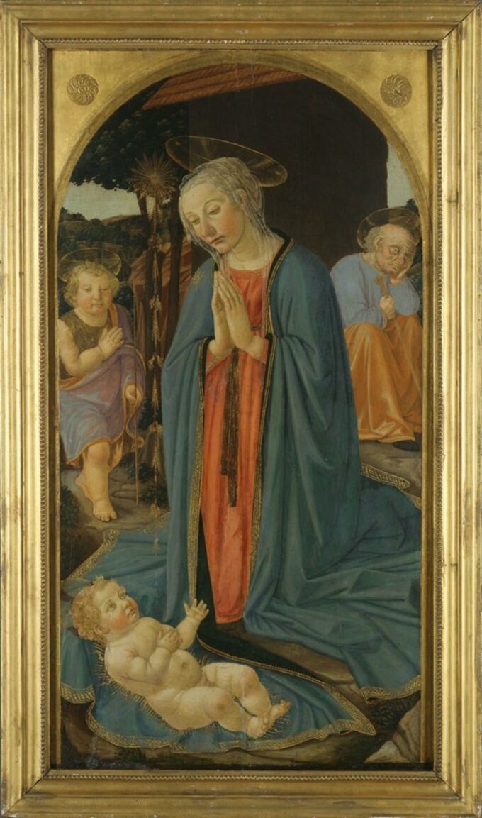 Adoracja Dzieciątka, mal. Cosimo Rosselli, 1485