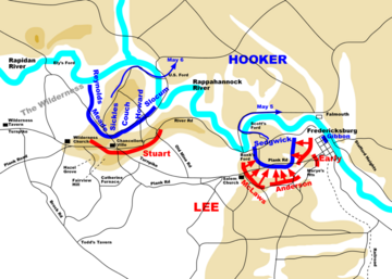 Bitwa pod&nbsp;Chancellorsville &ndash; sytuacja 4&nbsp;maja