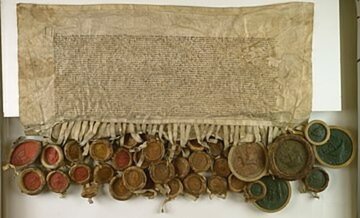 Pok&oacute;j toruński 1411 -&nbsp;Henryk von Plauen, wielki mistrz zakonu krzyżackiego, zawiera pok&oacute;j z&nbsp;Władysławem Jagiełłą, kr&oacute;lem polskim i&nbsp;Witoldem, wielkim księciem litewskim
