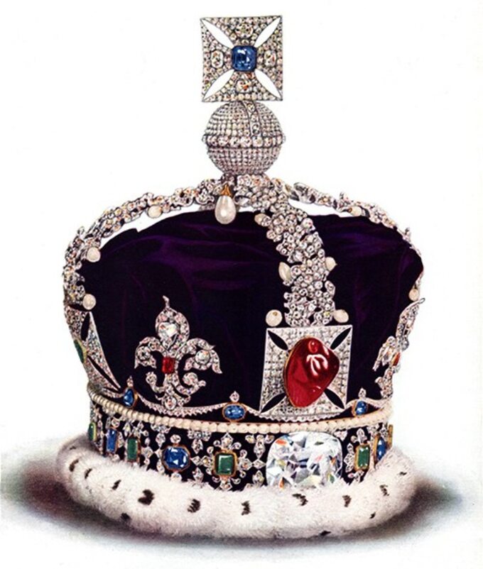 Brytyjska korona państwowa wykonana w 1937 roku