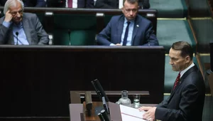 Miniatura: Beztreściowy bełkot Radosława Sikorskiego