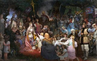 Chrzest Litwy (obraz Władysława Ciesielskiego)