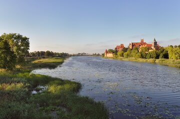 Malbork i&nbsp;rzeka Nogat