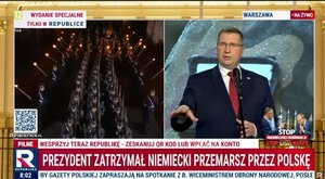 Miniatura: Paski w TV Republika. Dziennikarka "Gazety...