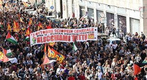 Miniatura: Protesty we Włoszech. Setki tysięcy ludzi...