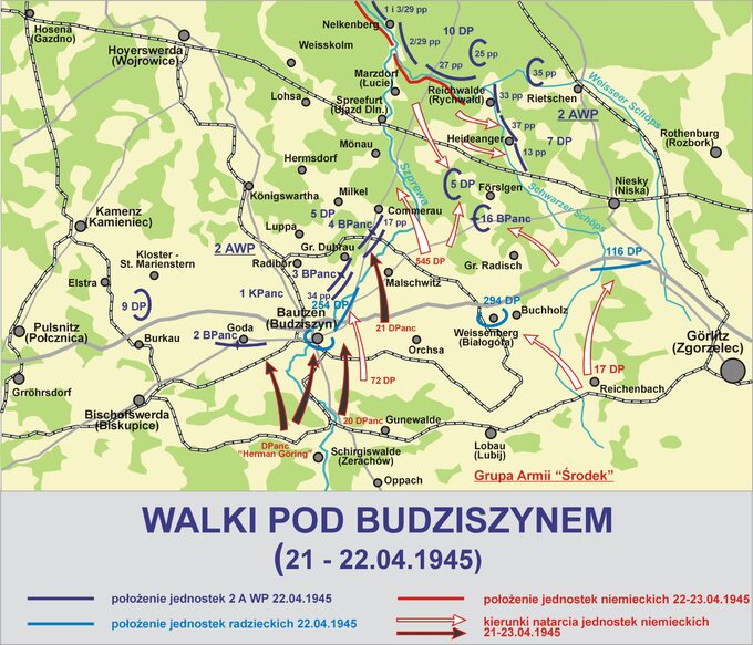 Walki pod Budziszynem 21 - 22.04.1945
