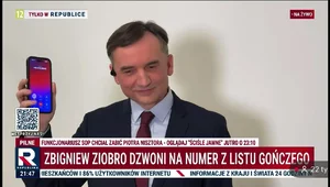 Miniatura: Ziobro zadzwonił na policję. "Linia jest...