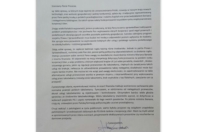 List P. Liroya-Marca do J. Kaczyńskiego