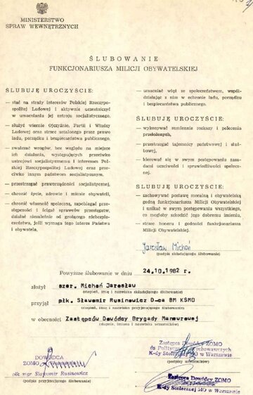 Jarosław Michoń -&nbsp;dokumenty