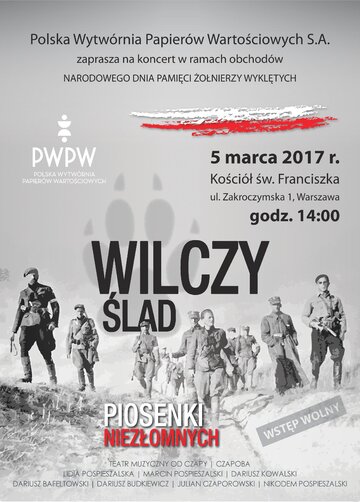 Wilczy Ślad. Piosenki Niezłomnych (plakat)