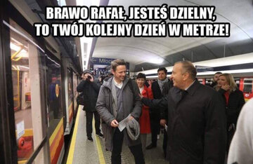 "Książę Rafał wśród ludu" - memy 