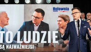 Miniatura: Hołownia prezentuje hasło wyborcze. Padły...