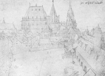 Albrecht D&uuml;rer, Katedra w&nbsp;Akwizgranie. Widok z&nbsp;około 1520&nbsp;r.