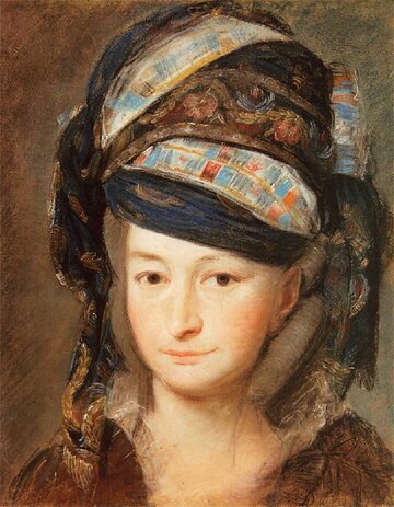 Portret Marii Teresy z&nbsp;Poniatowskich Tyszkiewiczowej. Autor: Kazimierz Wojniakowski.