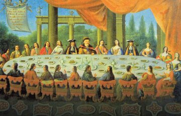 Frans Geffels &bdquo;Uczta w&nbsp;Jaworowie Jana III&nbsp;Sobieskiego&rdquo;