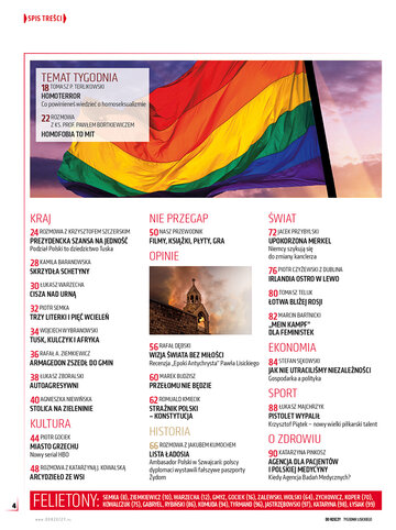Spis treści "Do&nbsp;Rzeczy" nr. 43