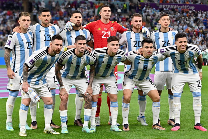 Reprezentacja Argentyny podczas mundialu w Katarze w 2022 r.