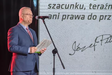 Marek Jurek podczas gali "Strażnik Pamięci" 