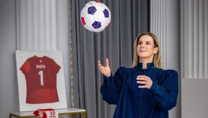 Miniatura: Nawrocka, Pajor i Lewandowski w jednym...