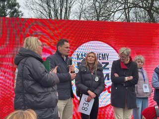 Poseł PiS Krzysztof Cieci&oacute;ra na&nbsp;proteście pod&nbsp;Sejmem