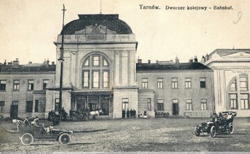 Dworzec w&nbsp;Tarnowie, około 1905-1910 rok