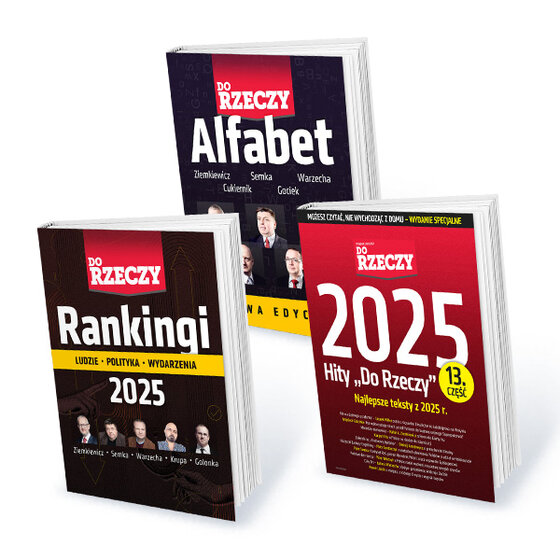 „Rankingi Do Rzeczy 2025”, „Alfabet Do Rzeczy” i „Hity Do Rzeczy” 2025 – Roczny pakiet subskrypcji: Do Rzeczy + Historia Do Rzeczy z 3 e-bookami Unikalne rankingi i alfabety naszych publicystów oraz najlepsze teksty dostępne tylko w DO RZECZY+