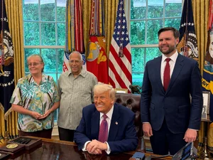 Miniatura: Trump spotkał się z bratem Leona XIV....