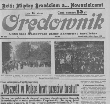 Endeckie gazety rozpisywały się na&nbsp;temat wydarzeń w&nbsp;Wyszynie.
