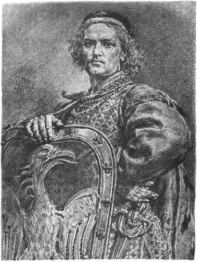 Leszek Biały. Rys. Jan Matejko