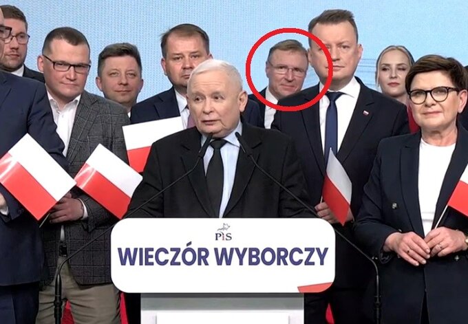 Jacek Kurski w sztabie PiS