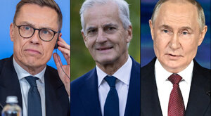 Miniatura: Prezydent Finlandii i premier Norwegii...