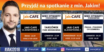 Spotkania z&nbsp;Patrykiem Jakim