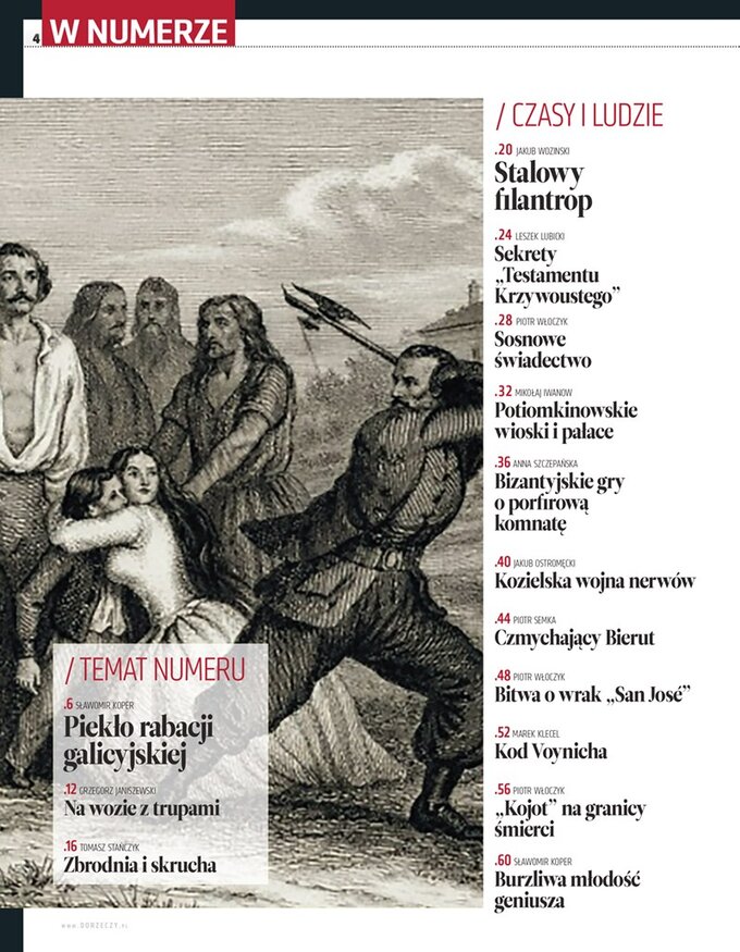 "Historia DoRzeczy", kwiecień 2026 -&nbsp;spis treści (1)