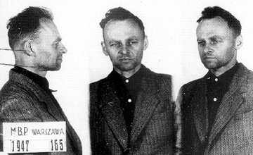 Rotmistrz Witold Pilecki po&nbsp;aresztowaniu przez UB w&nbsp;1947&nbsp;r.