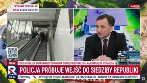 Miniatura: Ziobro pojawił się w TV Republika. Policja...