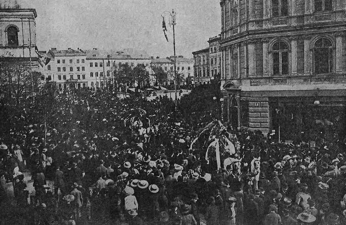 Maria Konopnicka - pogrzeb pisarki, Lwów 1910 rok