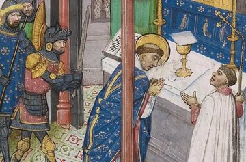 Zabicie Tomasza Becketa. Willem Vrelant, &ldquo;The Martyrdom of&nbsp;St. Thomas Becket", ok. 1460